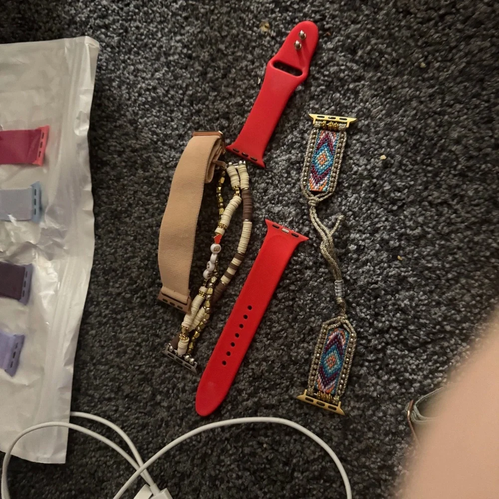 Red series 7 Apple Watch